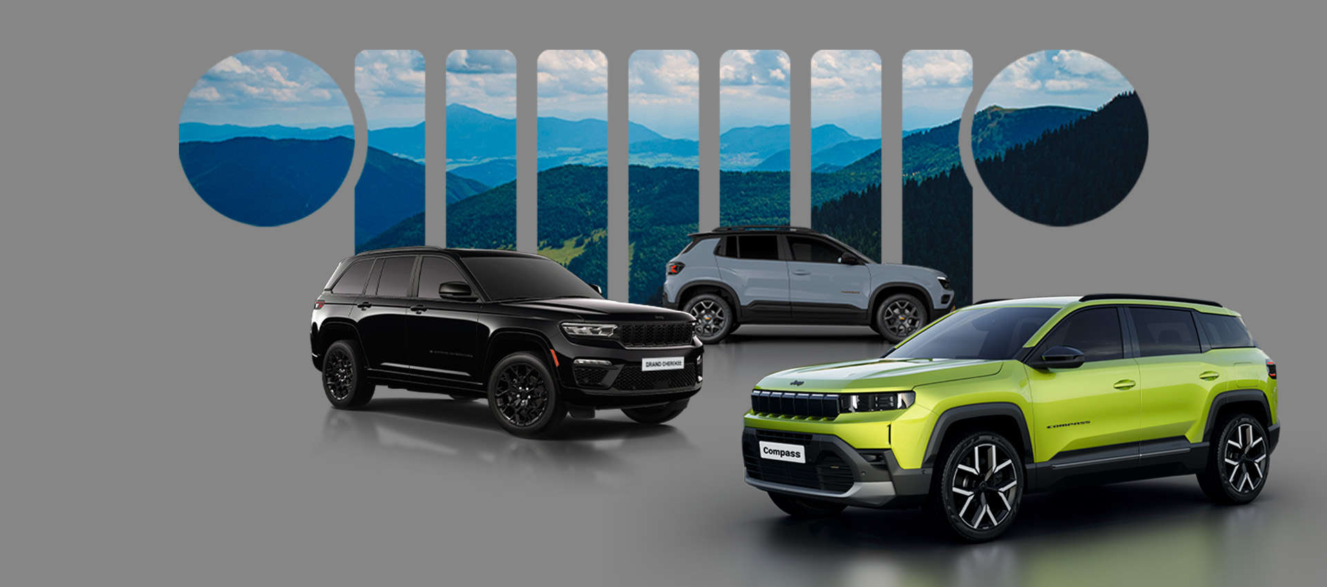 Колаж з автомобілями Jeep