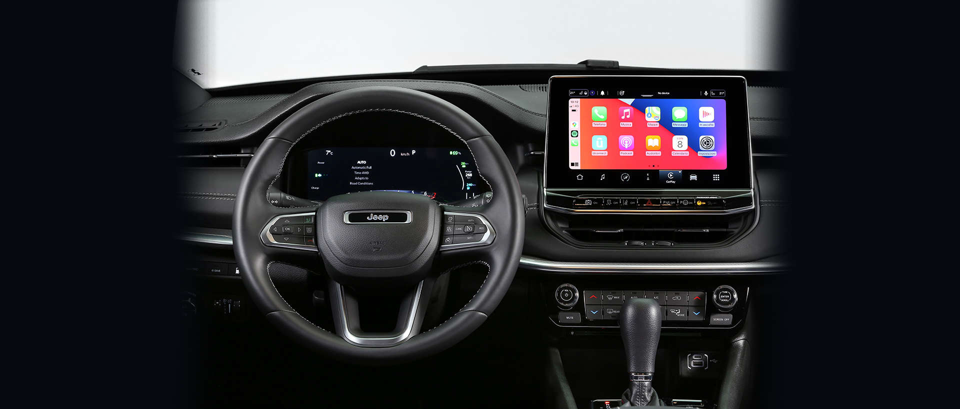 Jeep Compass, кермо з підігрівом