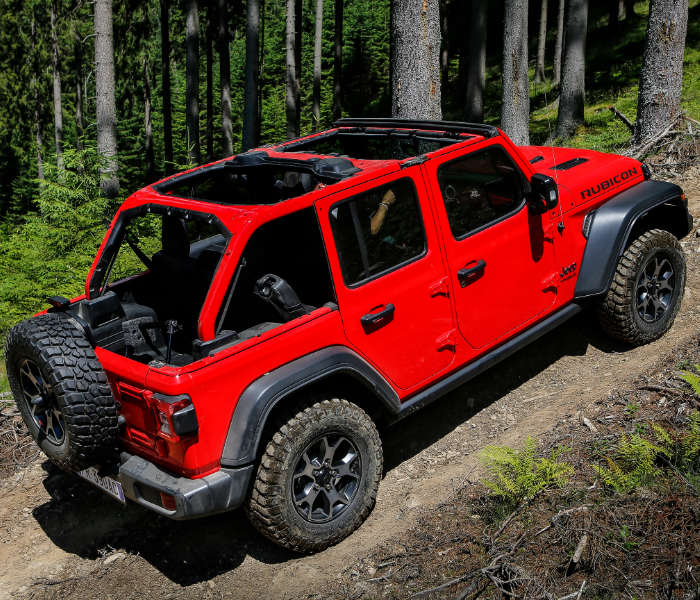 Jeep Wrangler, вигляд ззаду